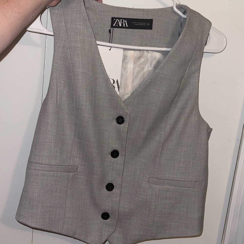 Zara gray vest
